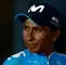 Nairo Quintana durante la premiación en la Vuelta a España 2018