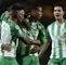 Atlético Nacional celebrando un gol en la Liga Águila