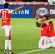 Los jugadores de Santa Fe celebran el gol que anotó Wilson Morelo ante el Cali
