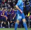 Los jugadores del Barcelona celebrando el primer gol ante el Real Madrid en el Camp Nou