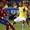 Colombia en partido ante Costa Rica