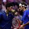 Novak Djokovic y Roger Federer 