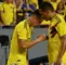 James Rodríguez y Carlos Bacca celebran el gol de Colombia ante Estados Unidos