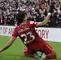 Luis Díaz celebrando un gol el Liverpool