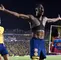 Cristian Borja celebrando un gol con América por Liga MX