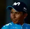 Nairo Quintana durante la premiación en la Vuelta a España 2018
