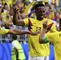 Jugadores de la Selección Colombia celebrando