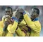El Tino Asprilla y la Selección Colombia celebran el 5-0 a Argentina
