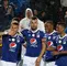 Jugadores de Millonarios celebrando un gol en la Liga Águila
