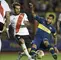 Leonardo Ponzio y Carlos Tévez en el Superclásico River vs Boca