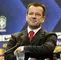 Dunga en rueda de prensa con Brasil