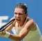 Simona Halep en su partido de primera ronda en el US Open 2018